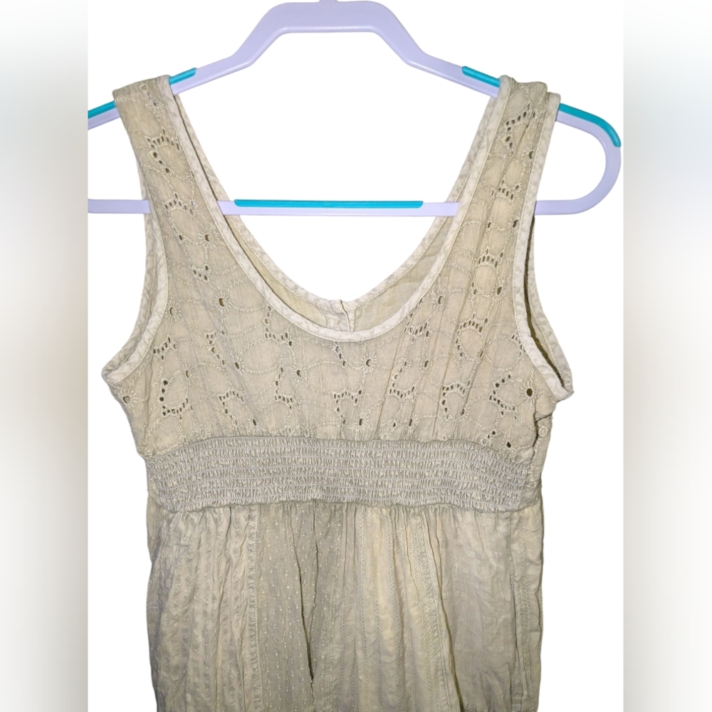 Young Threads Sage Mixed Fabric Patchwork Eyelet … - image 7